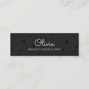 Signature Script Black Stars Mini-Visitenkarte Mini Visitenkarte