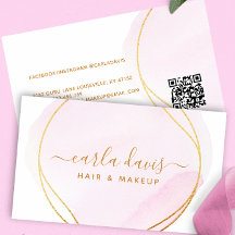 Signature Script Blush Pink Wasserfarbe Gold QR