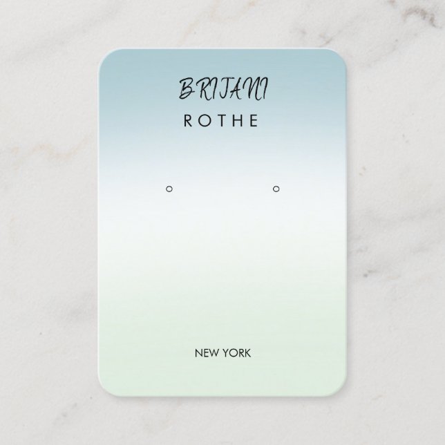 Signature Script Gradient Oring Visitenkarte (Vorderseite)