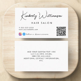 Signature Script QR Code Visitenkarte