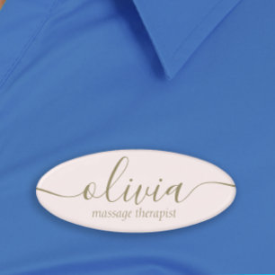 Signature Script Rosa Salon Wellness-Center Name T Namenschild
