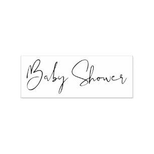 Signature Script Simple Baby Dusche Gummistempel