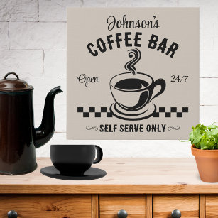 Signature Self-Serve-Kaffee-Bar Künstlicher Leinwanddruck