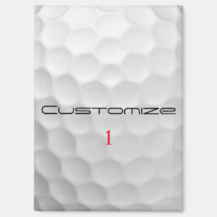 Signature-Serie 1 personalisierte Golfball-Geschen Magnet
