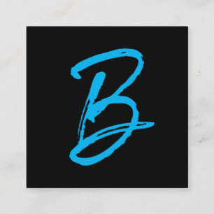 Signature-Serie   Monogramm Quadratische Visitenkarte