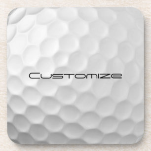 Signature Series Personalisierte Golfball-Geschenk Getränkeuntersetzer