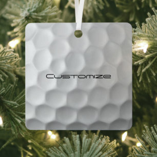 Signature Series Personalisierte Golfball-Geschenk Ornament Aus Metall