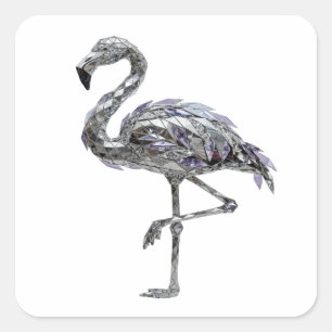 Signature Silber FLAMINGO JEWELRY Aufkleber Design