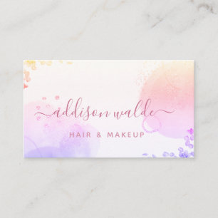  Signature-Skript Blush Pink Wasserfarbe  Visitenkarte