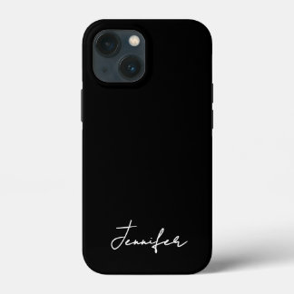 Signature-Skript für Minimalistischen Schwarzen In Case-Mate iPhone Hülle