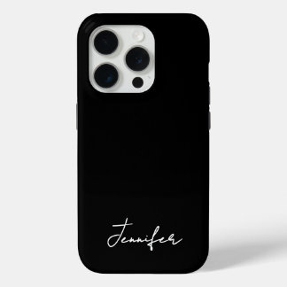 Signature-Skript für Minimalistischen Schwarzen In Case-Mate iPhone Hülle