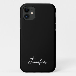 Signature-Skript für Minimalistischen Schwarzen In Case-Mate iPhone Hülle