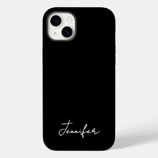 Signature-Skript für Minimalistischen Schwarzen In Case-Mate iPhone 14 Plus Hülle