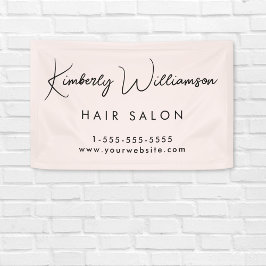 Signature-Skripte für die Unternehmenskultur Rosa Banner