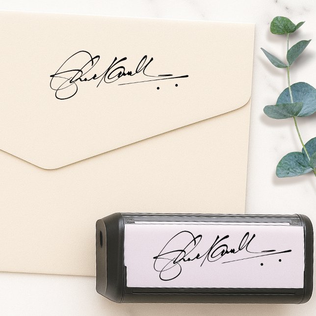 Signature Stamp | Upload Your Handwritten Name Permastempel (The perfect stamp for easily signing documents, letters, forms, contracts, checks & more!)