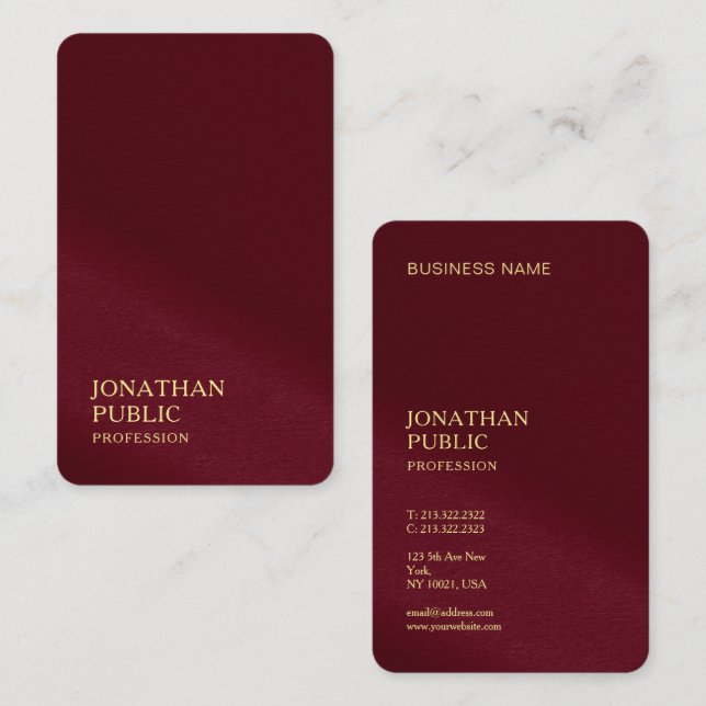 Signature UV Gloss Ozeanien Australisch Japanisch Visitenkarte (Vorne/Hinten)