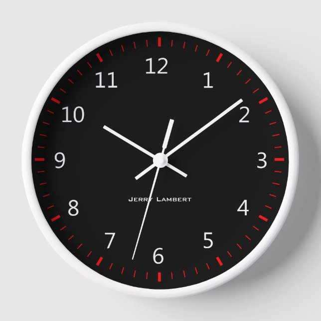 Signature Wall Clock 3 Uhr (Vorderseite)