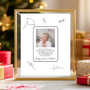 Signature-Zeichen für die Rückgabe - Die Gäste kön Fotodruck