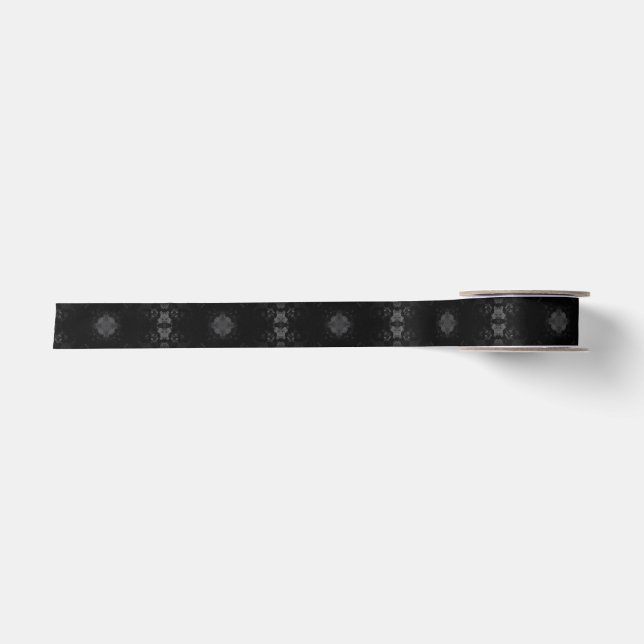 Signaturmuster Schwarz Satinband (Vorderseite)