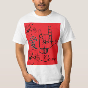 Signatursprache I Liebe Sie Symbol T-Shirt