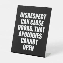 Signaturzeichen des Inspirationsschreibens Sockelschild