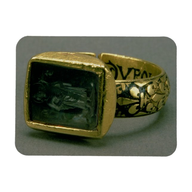 Signet Ring von König Louis IX von Frankreich (St. Magnet (Horizontal)