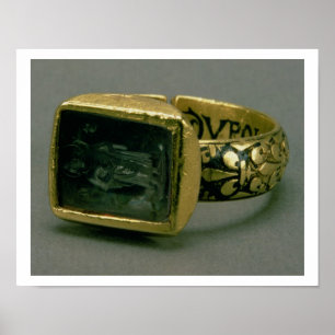 Signet Ring von König Louis IX von Frankreich (St. Poster