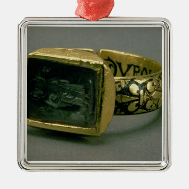 Signet Ring von König Louis IX von Frankreich (St. Silbernes Ornament (Vorne)