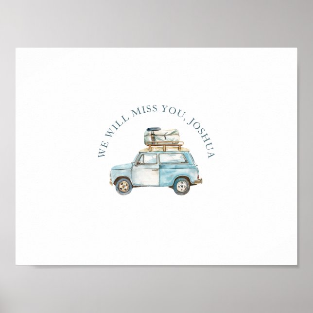 Signierbares Schreiben auf dem Party "Auf Wiederse Poster (Vorne)