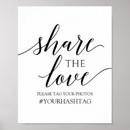 Signieren der Liebe freigeben | Romantische Kallig Poster