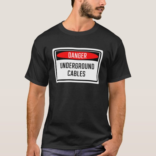 Signieren von Untergrund-Kabel T-Shirt (Vorderseite)