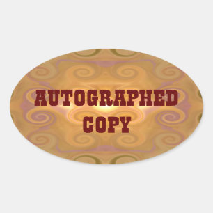 Signierte Kopie - ovale Aufkleber (7)