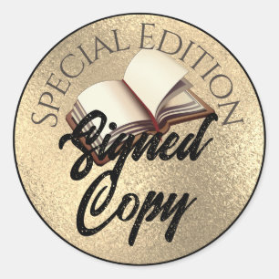 Signierte Sonderausgabe Gold 2 Runder Aufkleber