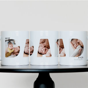 Signiertes Foto Minimalist Best Dad Ever Foto Tass Tasse