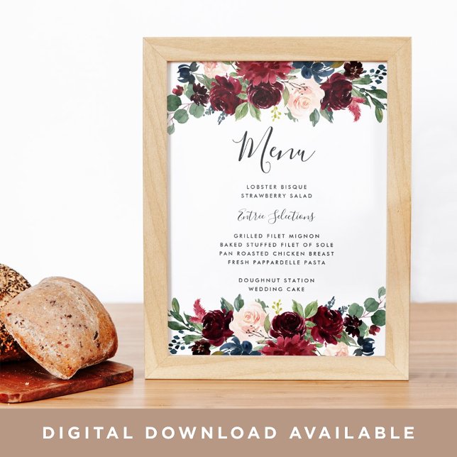 Signierung des Radiant Bloom Menüs Poster (Von Creator hochgeladen)