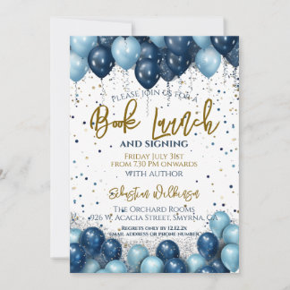 Signierung von Buchvorschlägen - Party Einladung