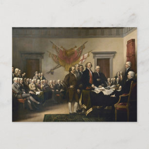 Signing of the Declaration of Independence Postkarte