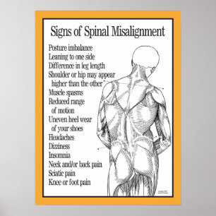 Signs of Spinal Misalignment Poster