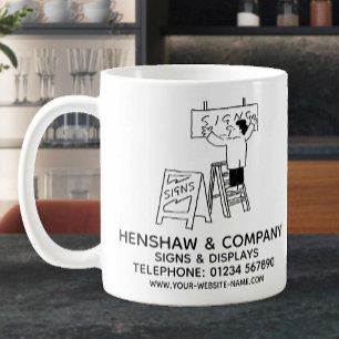 Signwriter & Displays Promotion-Coffee-Tasse Kaffeetasse