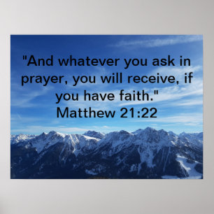 SIIE Matthew 21:22 Sky Poster