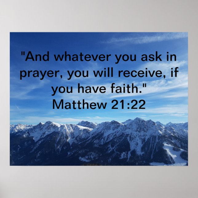 SIIE Matthew 21:22 Sky Poster (Vorne)