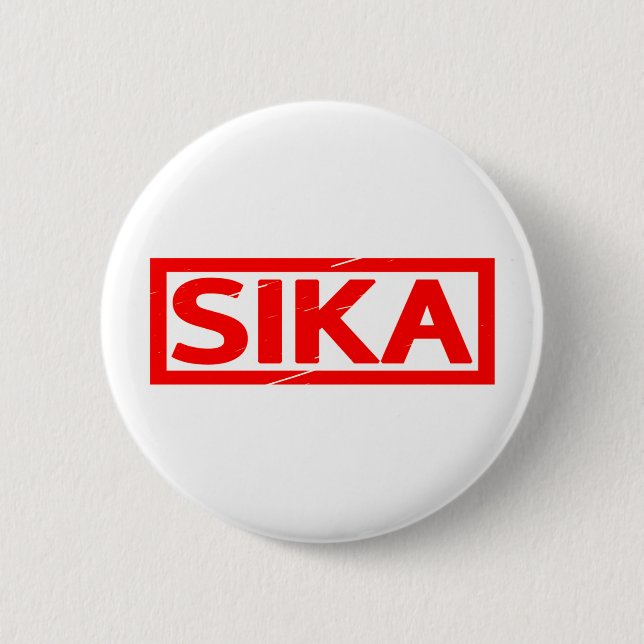 Sika-Briefmarke Button (Vorderseite)