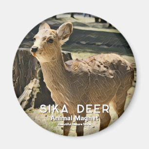 Sika Deer グ ネ Magnet