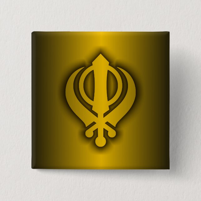 Sikh Button (Vorderseite)