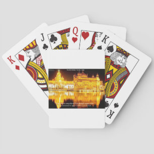 Sikh Der Goldene Tempel in Indien Geschenke & T-Sh Spielkarten