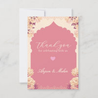 Sikh-Hochzeit Dankeskarten | Elegante Punjabi Hoch