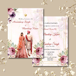 Sikh Hochzeit Einladung Punjabi Hochzeit Einladung