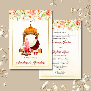 Sikh Hochzeit Einladung Punjabi Hochzeit Einladung
