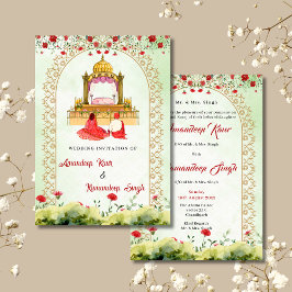 Sikh Hochzeit Einladungskarte Sikh Hochzeit einlad Einladung