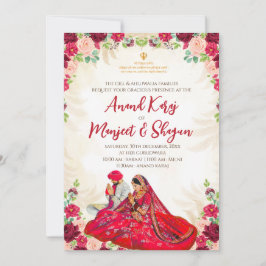 Sikh Hochzeitkarten & Anand Karaj Einladungen